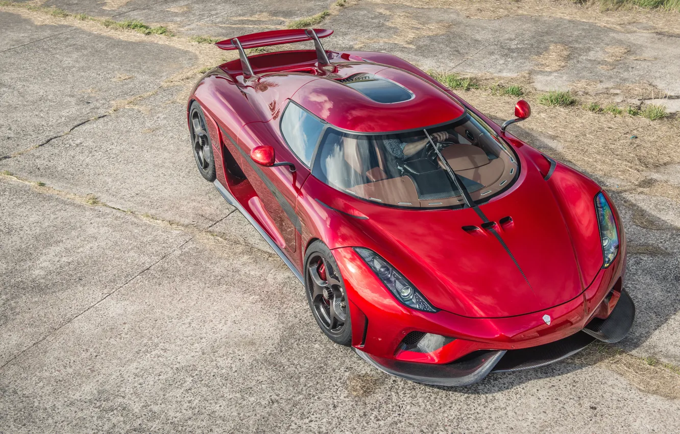 Photo wallpaper auto, Koenigsegg, supercar, red, Regera