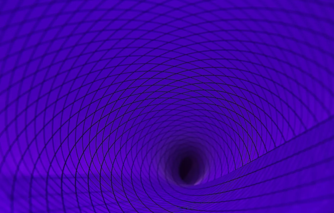 Photo wallpaper leaves, the tunnel, diamonds, purple background