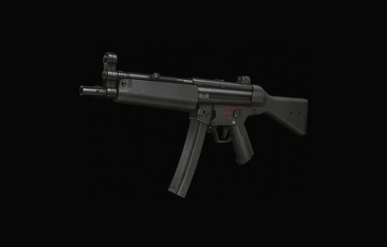Photo wallpaper darkness, classic, the gun, MP5