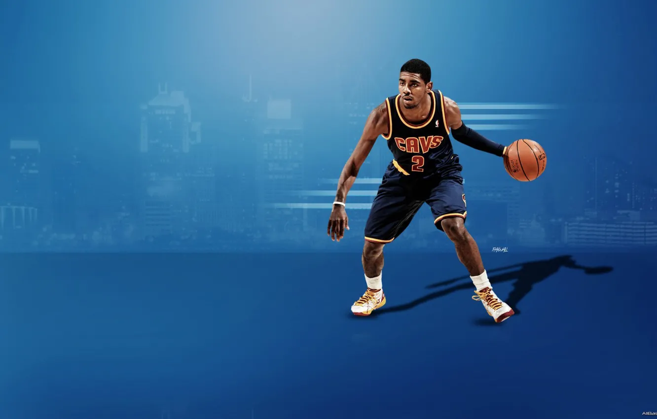 Photo wallpaper Basketball, NBA, Cleveland Cavaliers, Kyrie Irving, Dribbling