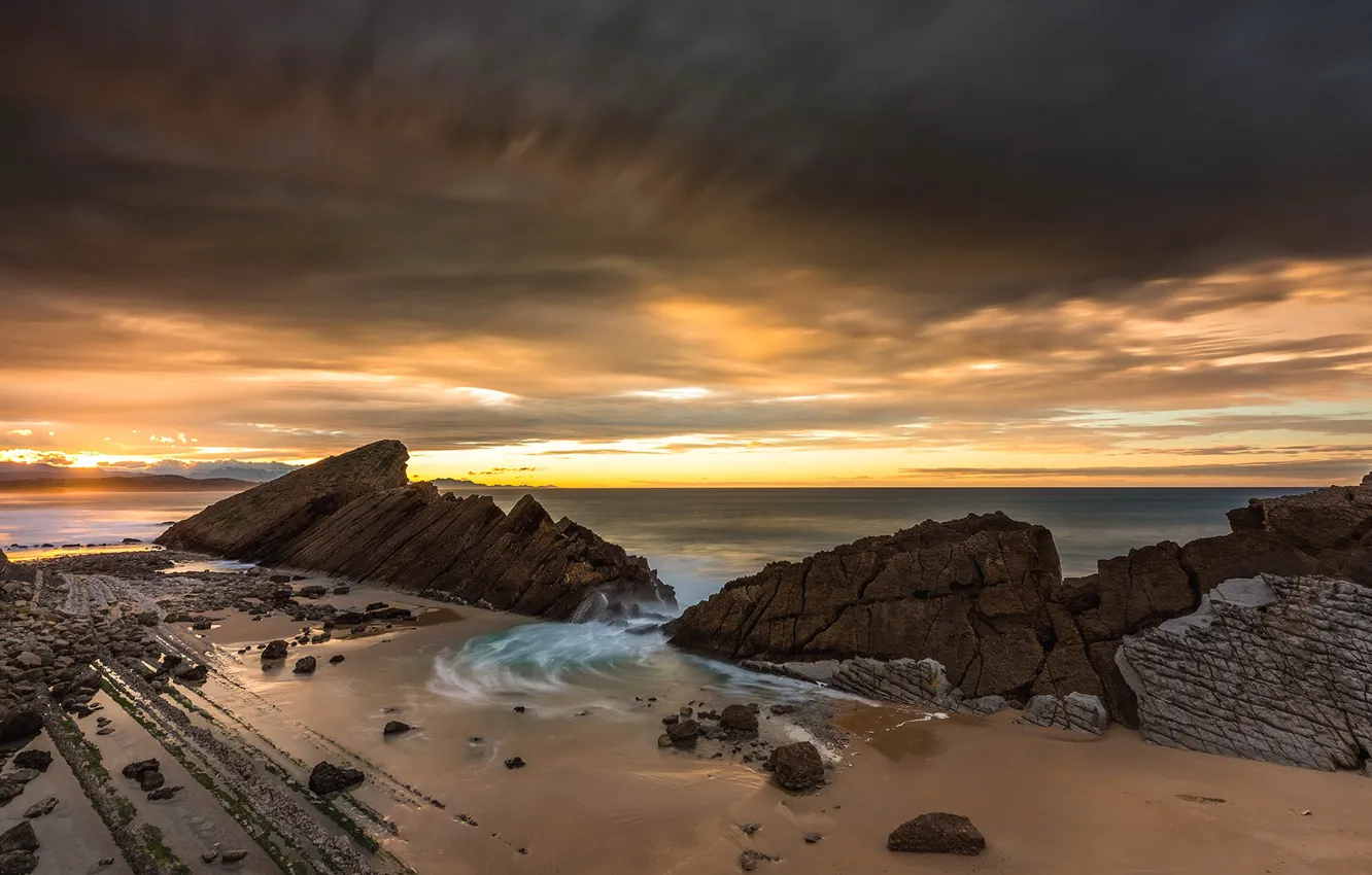 Photo wallpaper sea, rocks, coast