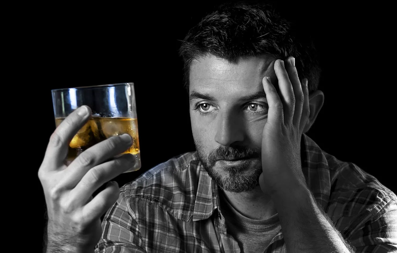 Photo wallpaper man, alcoholic beverage, alcoholism
