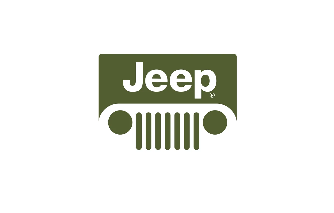 Photo wallpaper logo, jeep, 4x4