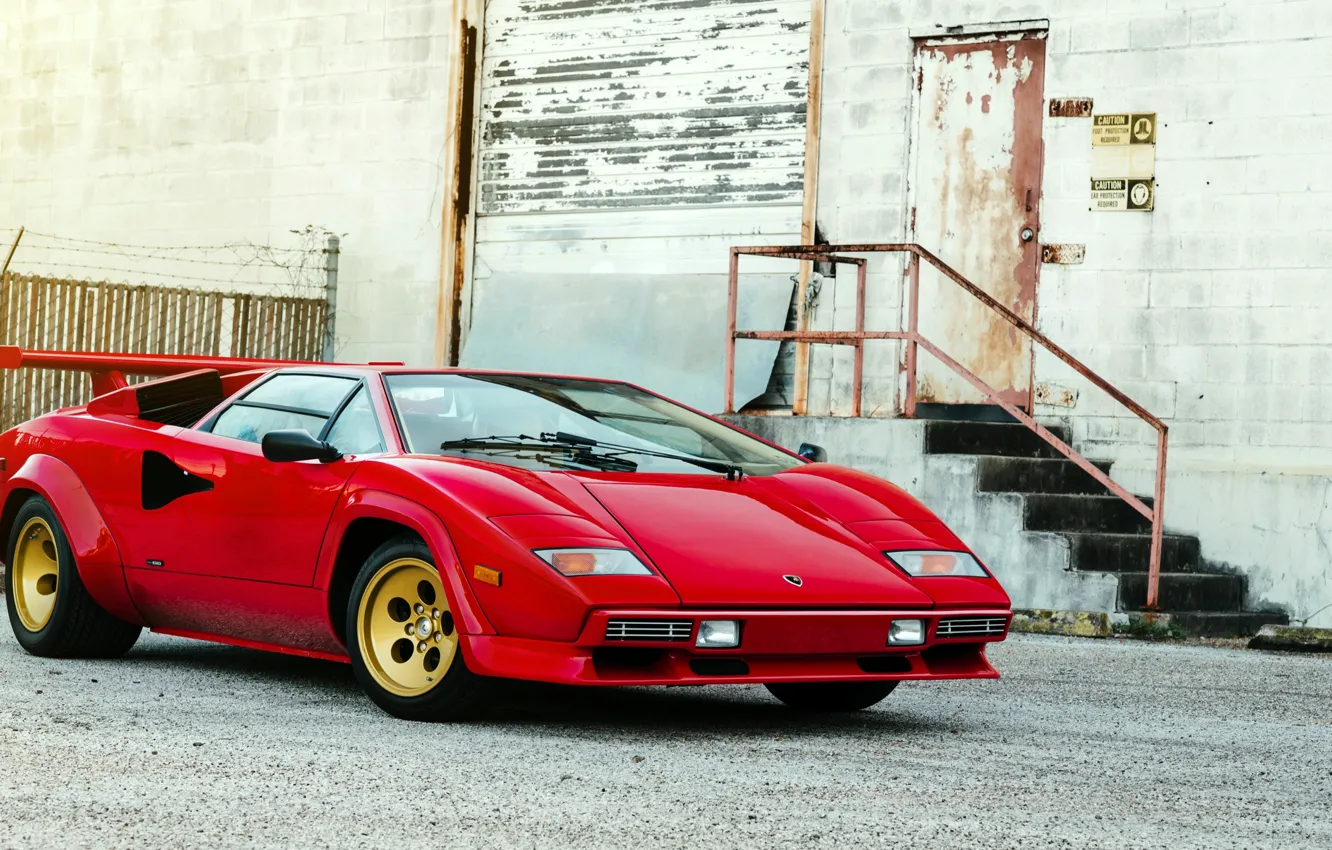 Photo wallpaper Lamborghini, Lamborghini, Countach, Bertone, 1982, LP5000 S