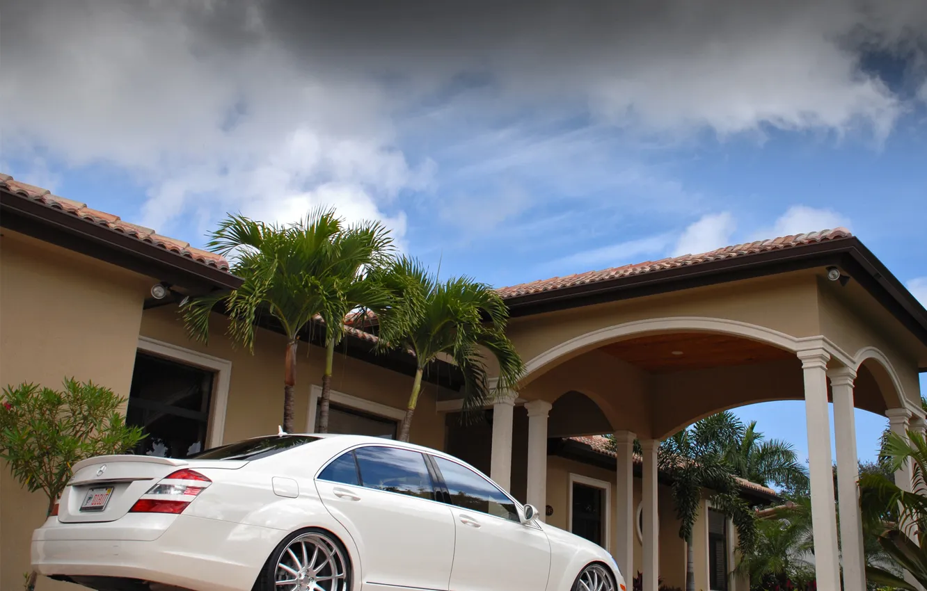 Photo wallpaper Mercedes Benz, AMG, S-Class, S-Class White