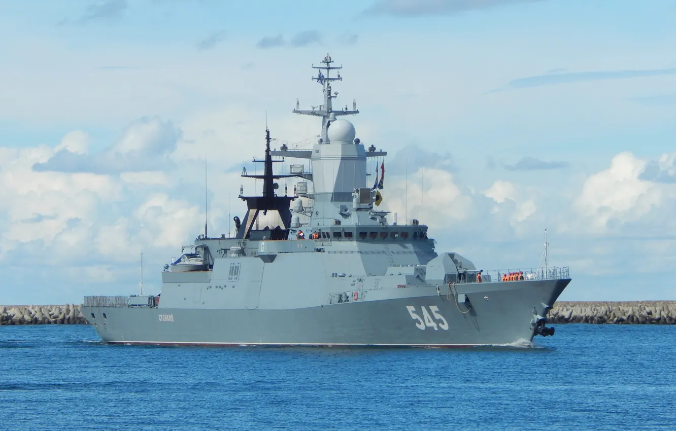 Photo wallpaper ship, Corvette, Navy, guard, resistant