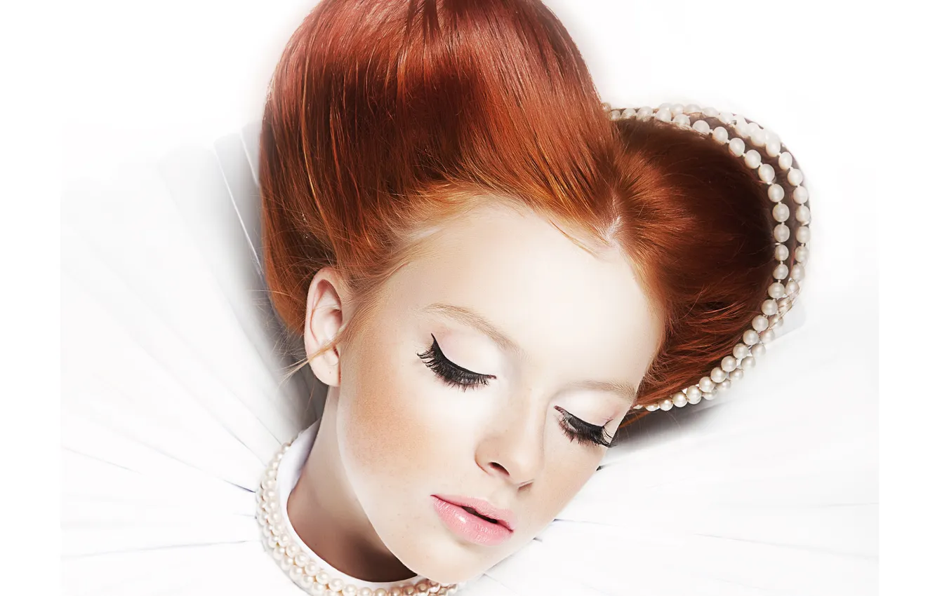 Photo wallpaper girl, face, background, hair, glamour, hairstyle