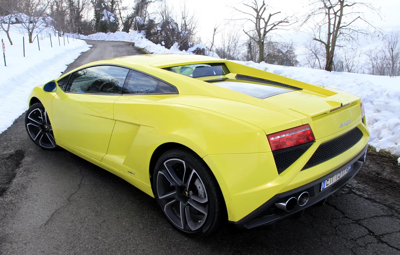 Photo wallpaper Lamborghini, Gallardo, view, back, lp560-4