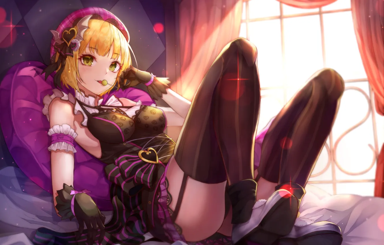 Photo wallpaper girl, art, candy, IdolM@ster