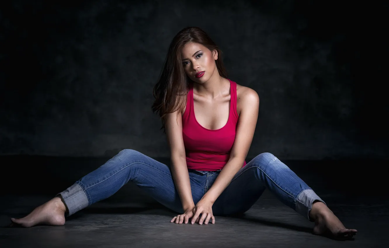 Photo wallpaper look, girl, background