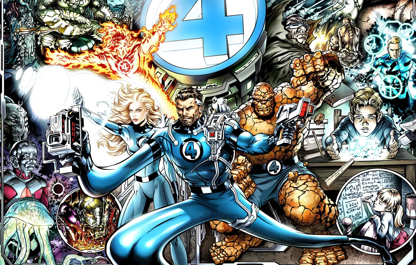Photo wallpaper being, Marvel, fantastic four, Ben Grimm, The Thing, Marvel, Mr. Fantastic, Fantastic Four
