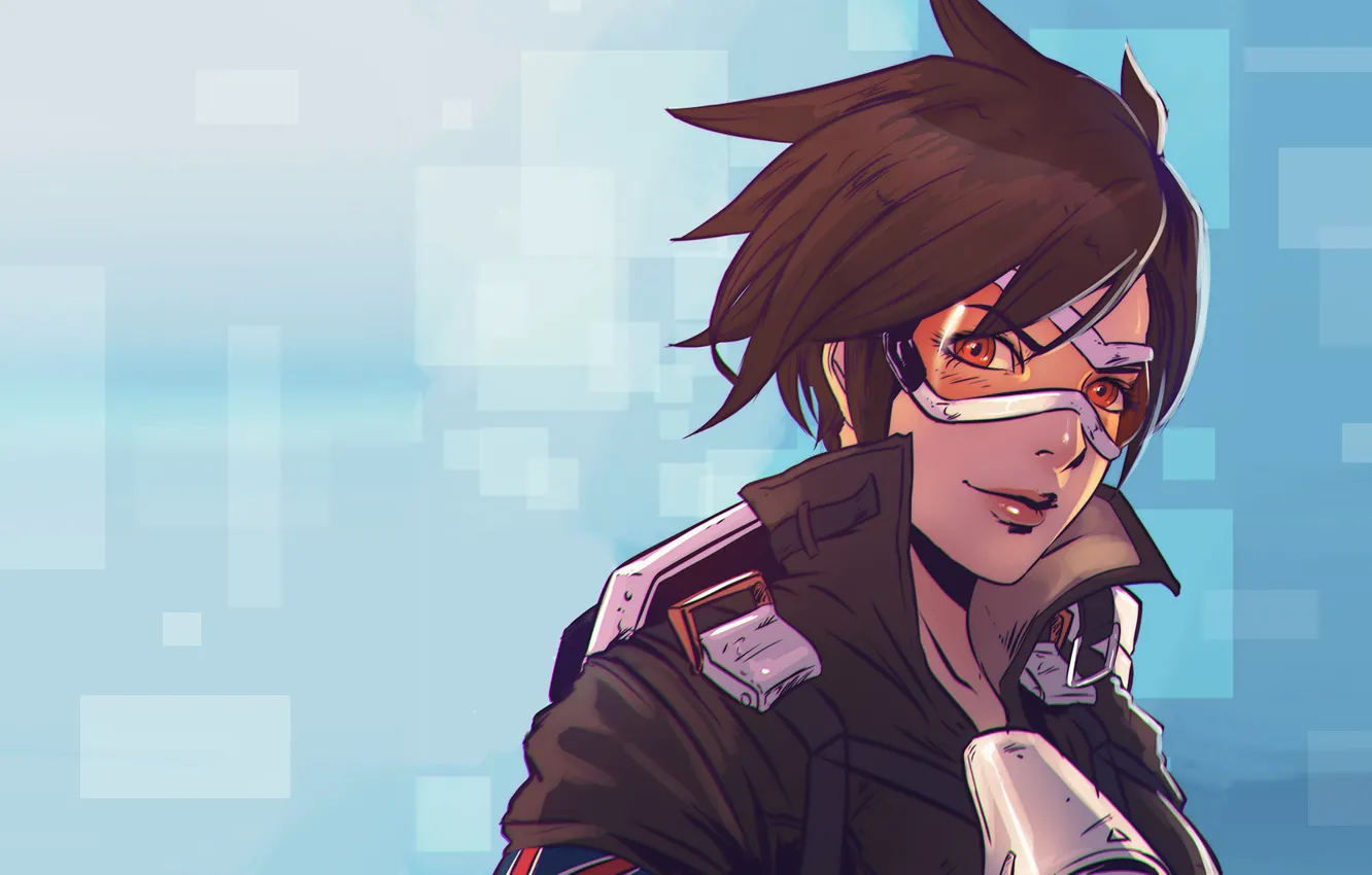 Photo wallpaper art, Overwatch, Tracer, Tracer