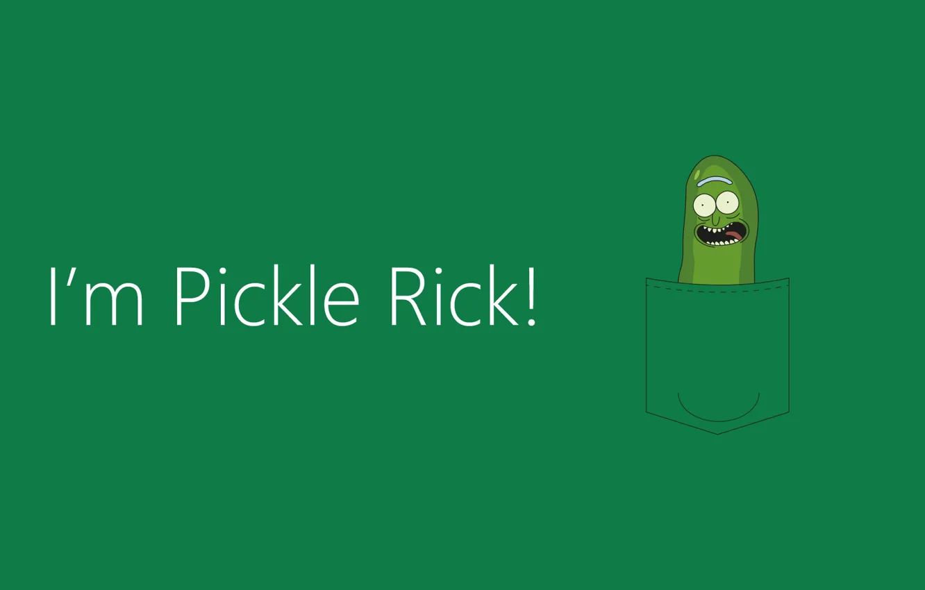 Photo wallpaper Rick, Rick and Morty, pickle, pickle rick