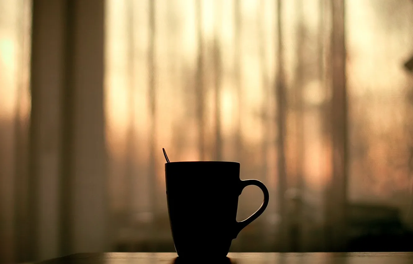 Photo wallpaper mood, coffee, Cup, new morning
