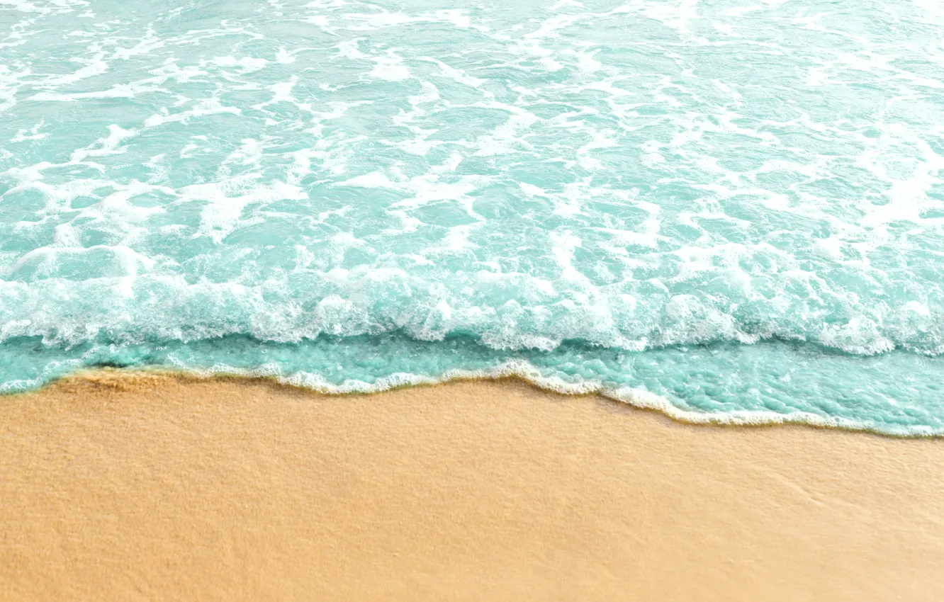 Photo wallpaper sand, sea, wave, beach, summer, summer, beach, sea