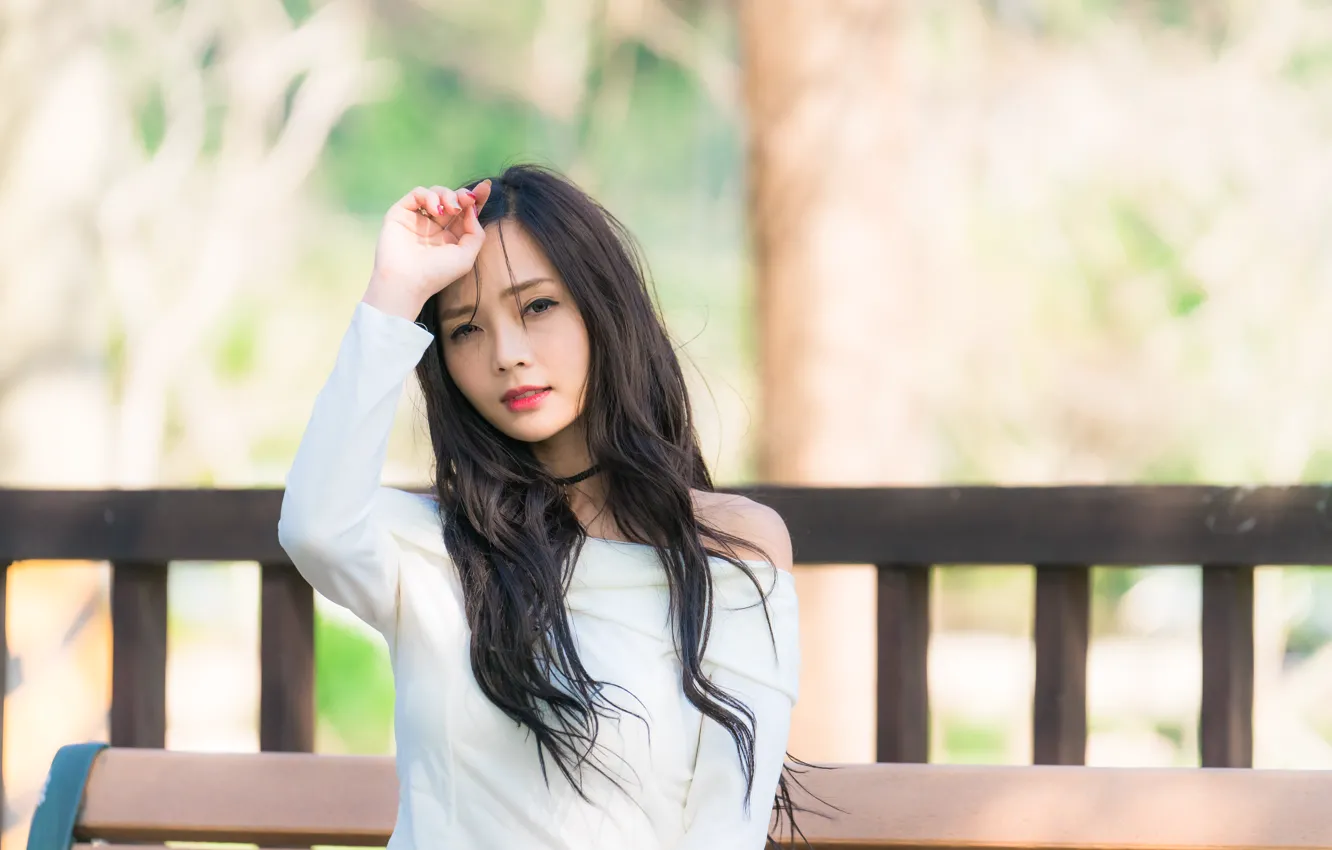 Photo wallpaper summer, face, hair, cutie