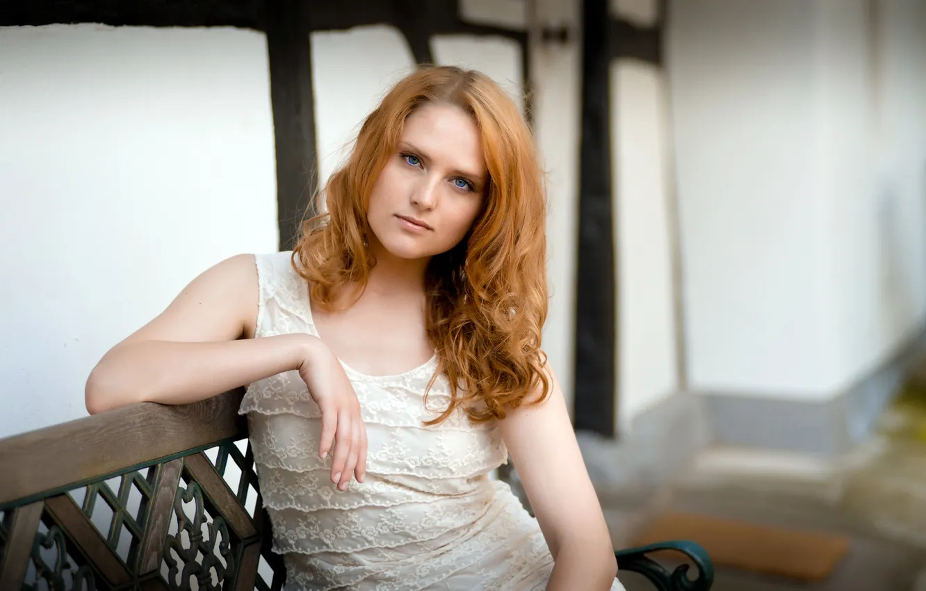 Photo wallpaper look, dress, shop, brown hair, sundress