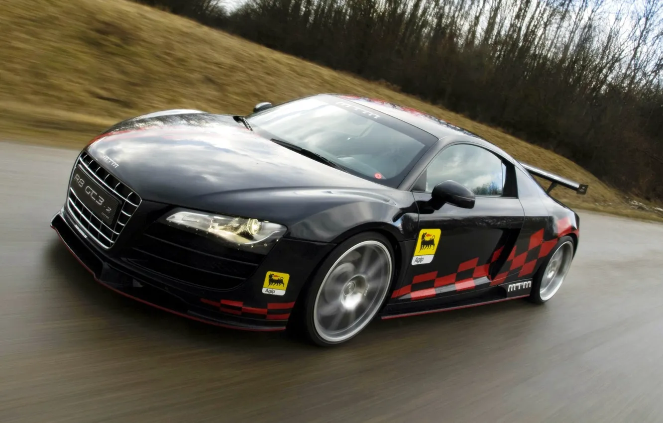 Photo wallpaper road, speed, MTM Audi R8 GT3