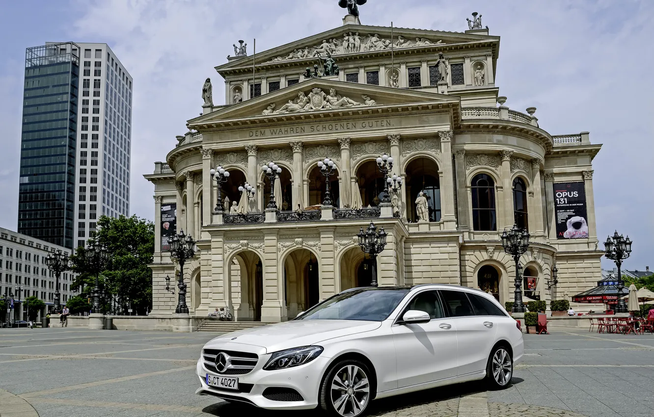 Photo wallpaper Mercedes-Benz, Mercedes, Hybrid, hybrid, BlueTec, Estate, 2015, S205