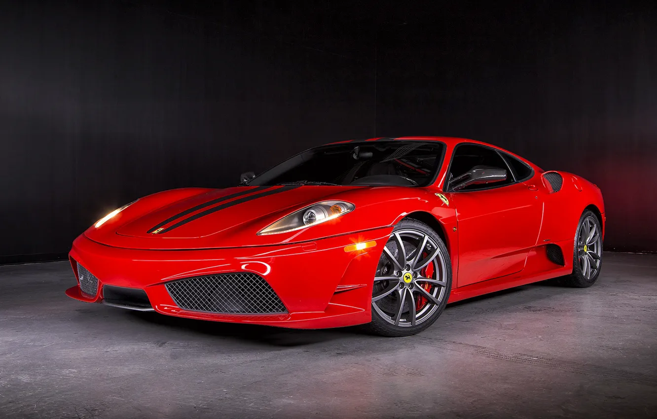 Photo wallpaper background, Ferrari, supercar, Ferrari, red, 430 Scuderia
