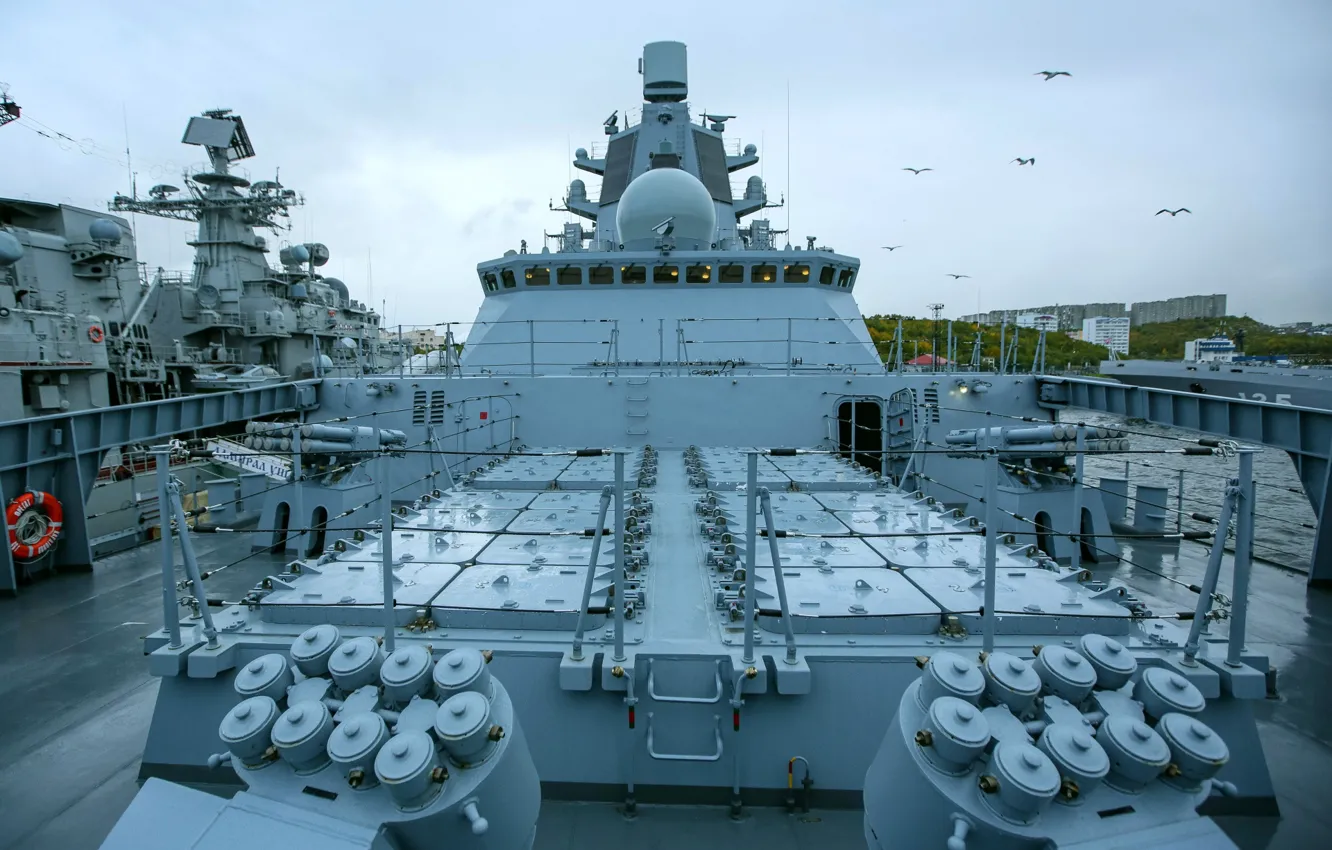 Photo wallpaper frigate, Tank, Severomorsk, Admiral Kasatonov