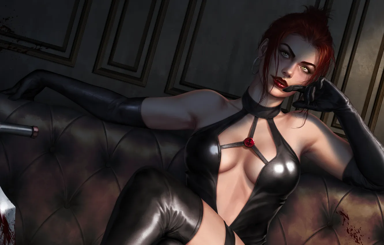 Photo wallpaper girl, art, artwork, BloodRayne, Character, paintig art, Krysdecker