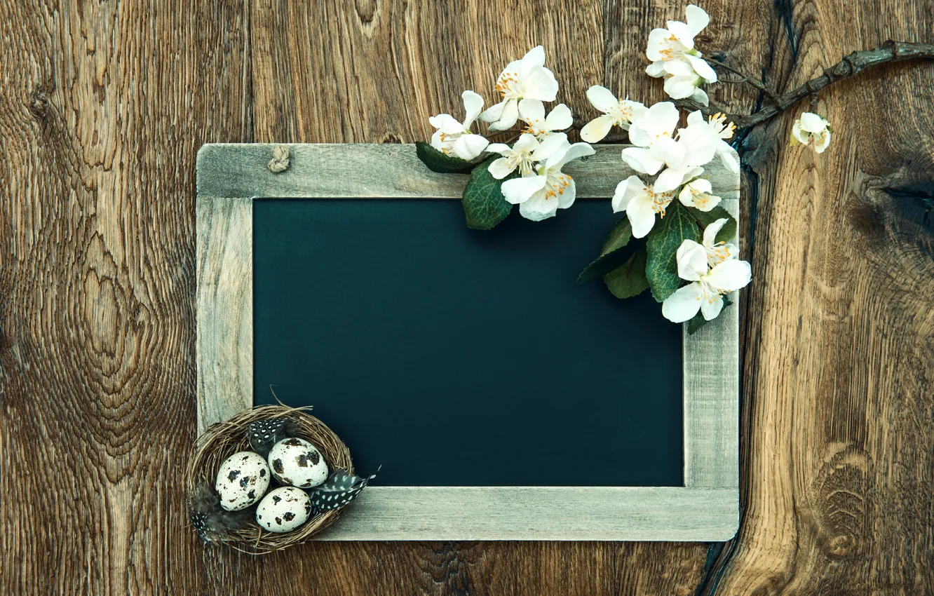 Photo wallpaper table, frame, REED