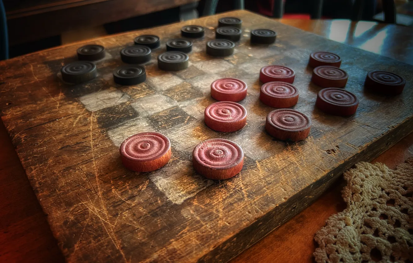 Photo wallpaper background, Board, checkers