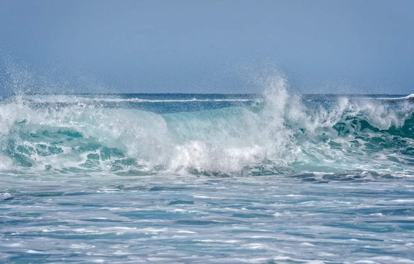 Photo wallpaper the ocean, wave, Hawaii, Hawaii, Maui, Maui, Andalso E Bay