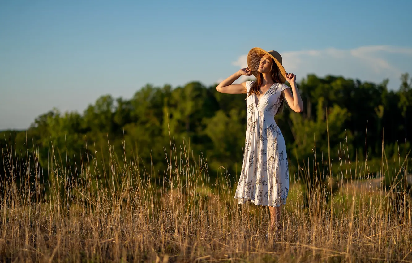Photo wallpaper summer, girl, nature, Jennifer Mericle