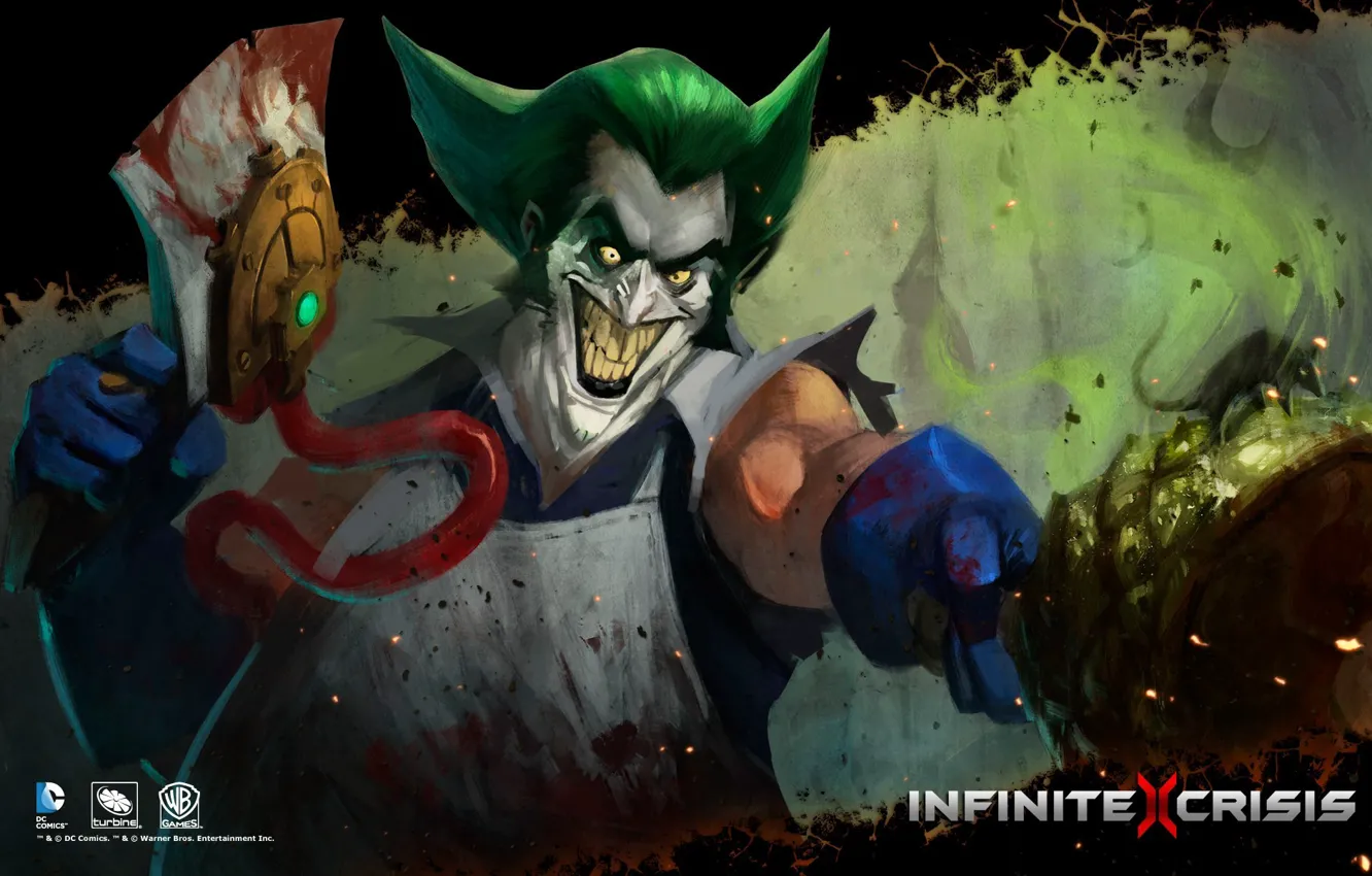 Photo wallpaper DC comics, Warner Games, Infinite Crisis, Gaslight Joker