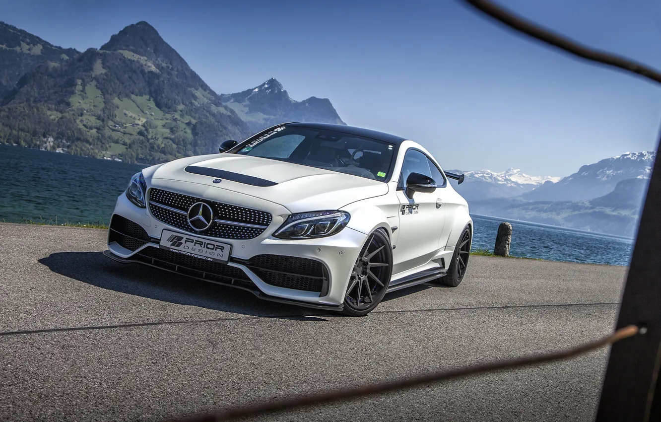 Photo wallpaper coupe, Mercedes-Benz, Mercedes, supercar, Mercedes, AMG, Coupe, Prior-Design