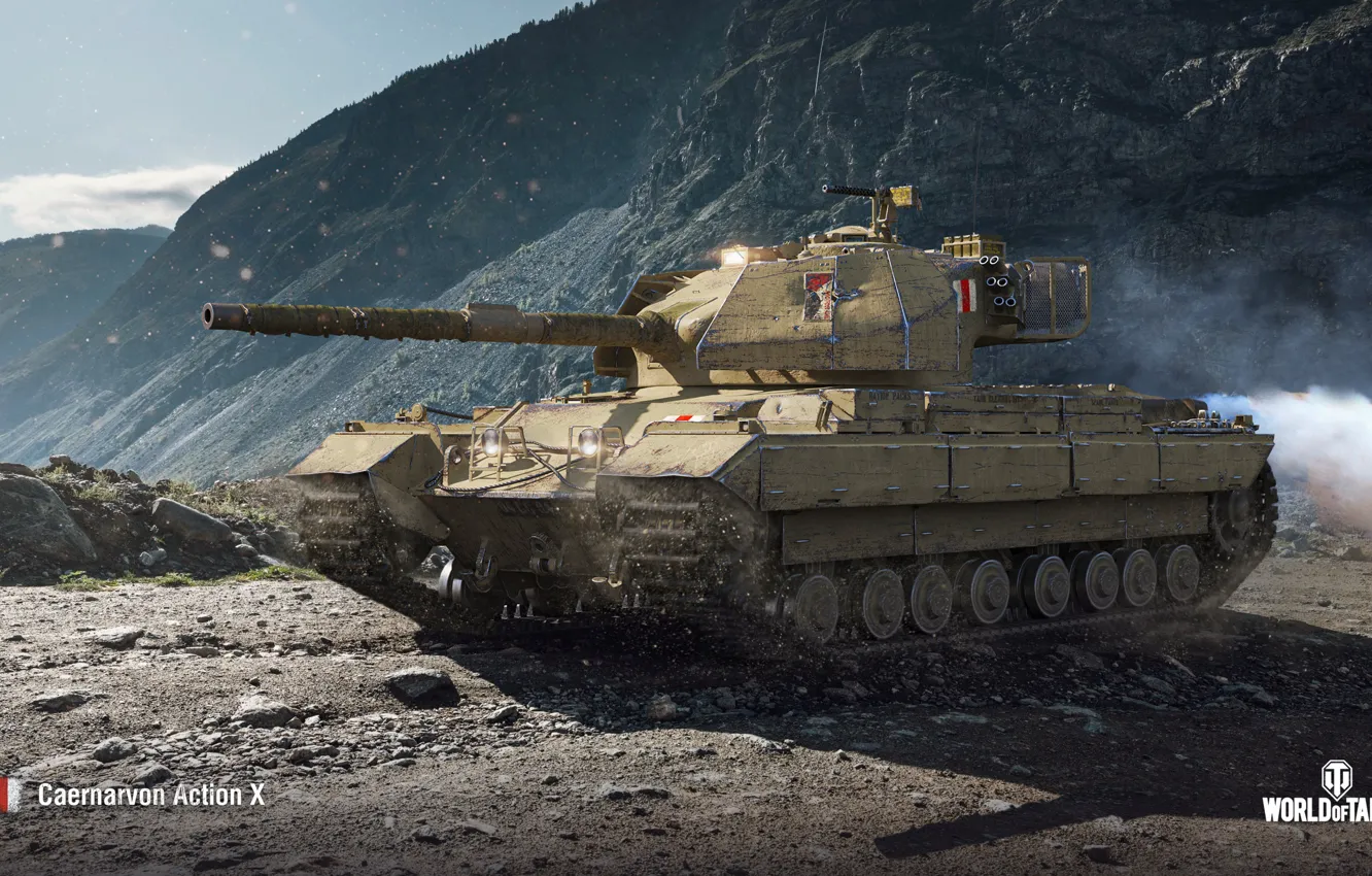 Photo wallpaper WoT, World of Tanks, Wargaming, Caernarvon Action X