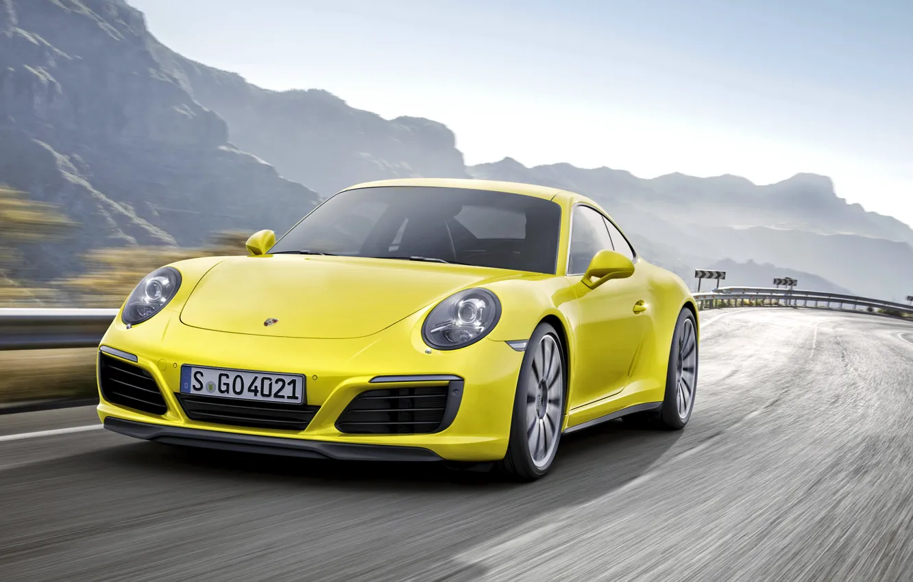 Photo wallpaper coupe, 911, Porsche, Porsche, Coupe, 2015, Carrera 4S