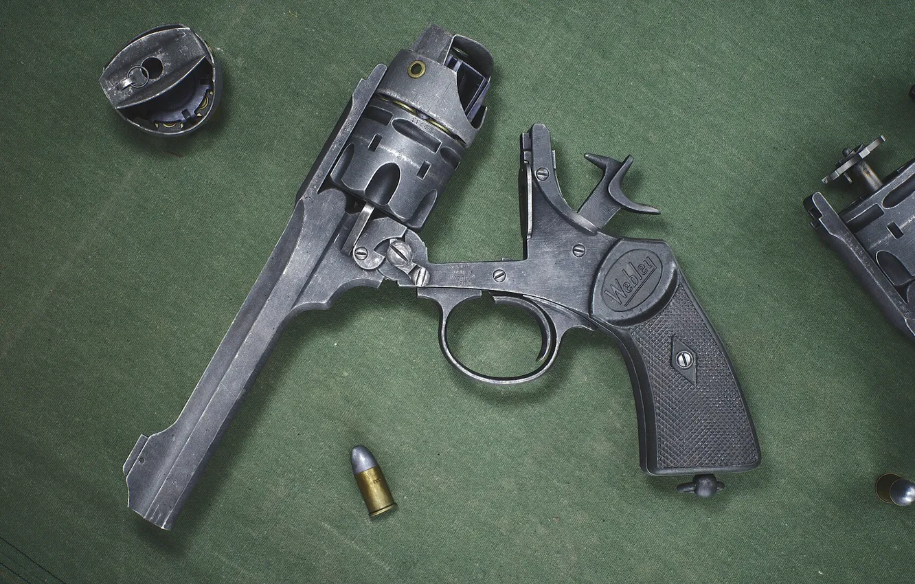 Photo wallpaper Britain, Webley Mk. VI, Revolver