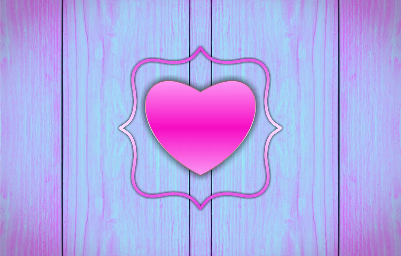 Photo wallpaper design, heart, structure