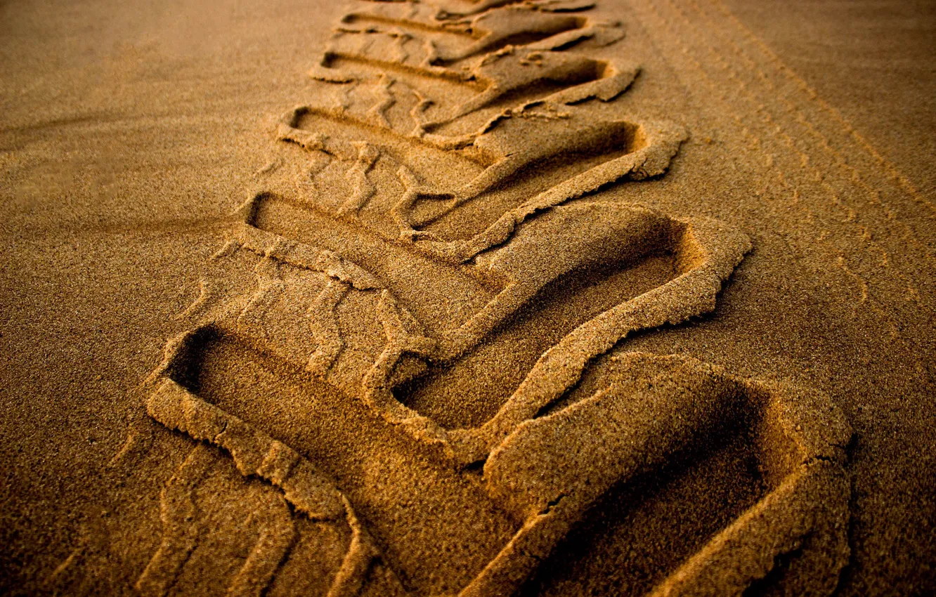 Photo wallpaper sand, background, trail