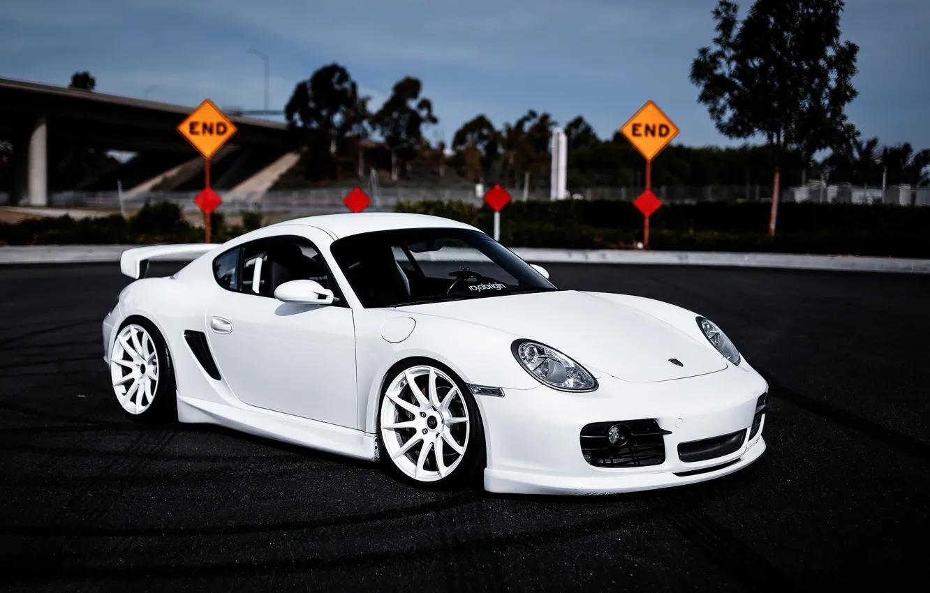 Photo wallpaper Porsche, Machine, Cayman, Car, Car