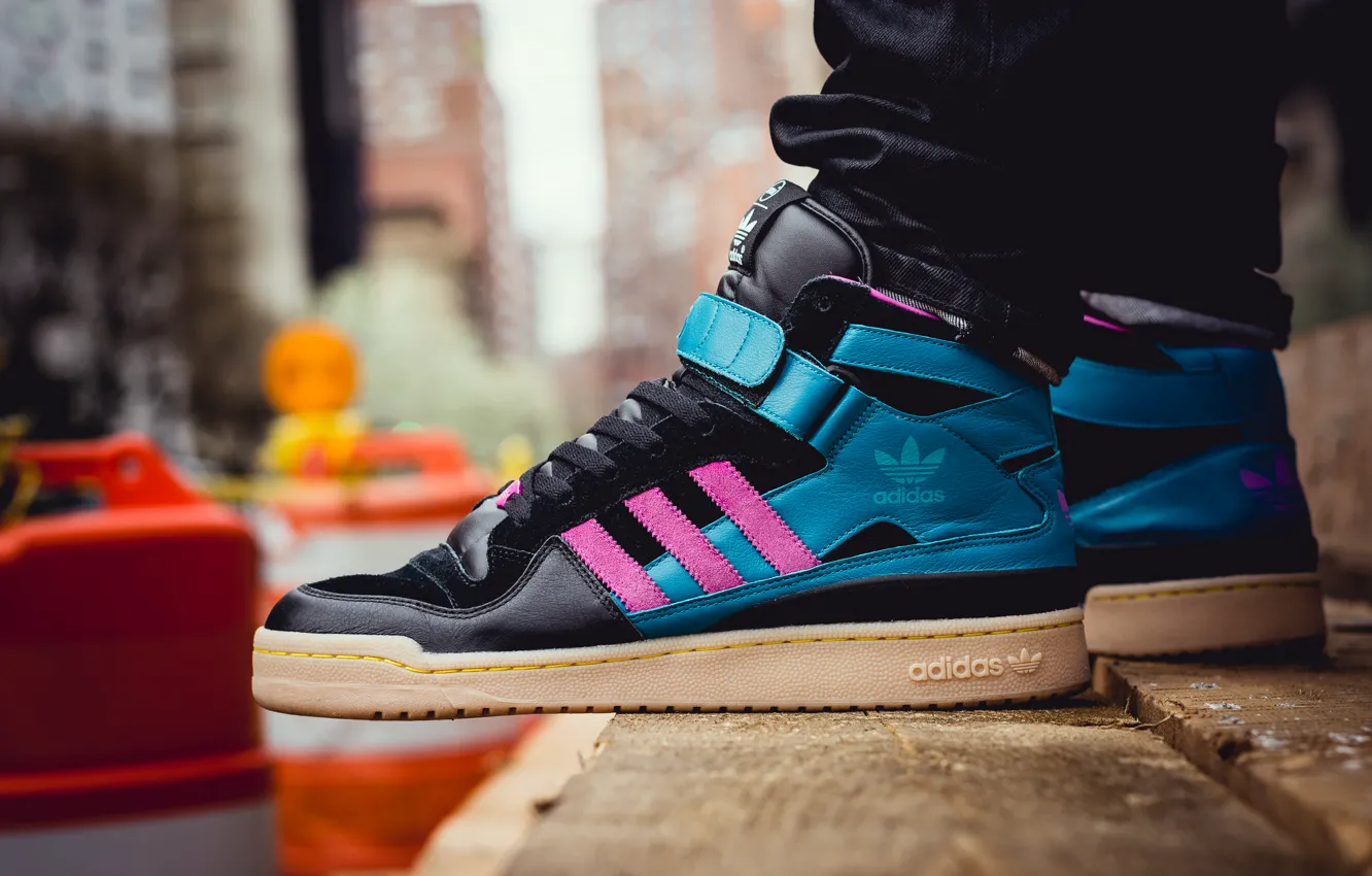 Photo wallpaper Adidas, sneakers, Adidas, Forum Mid MNR 3