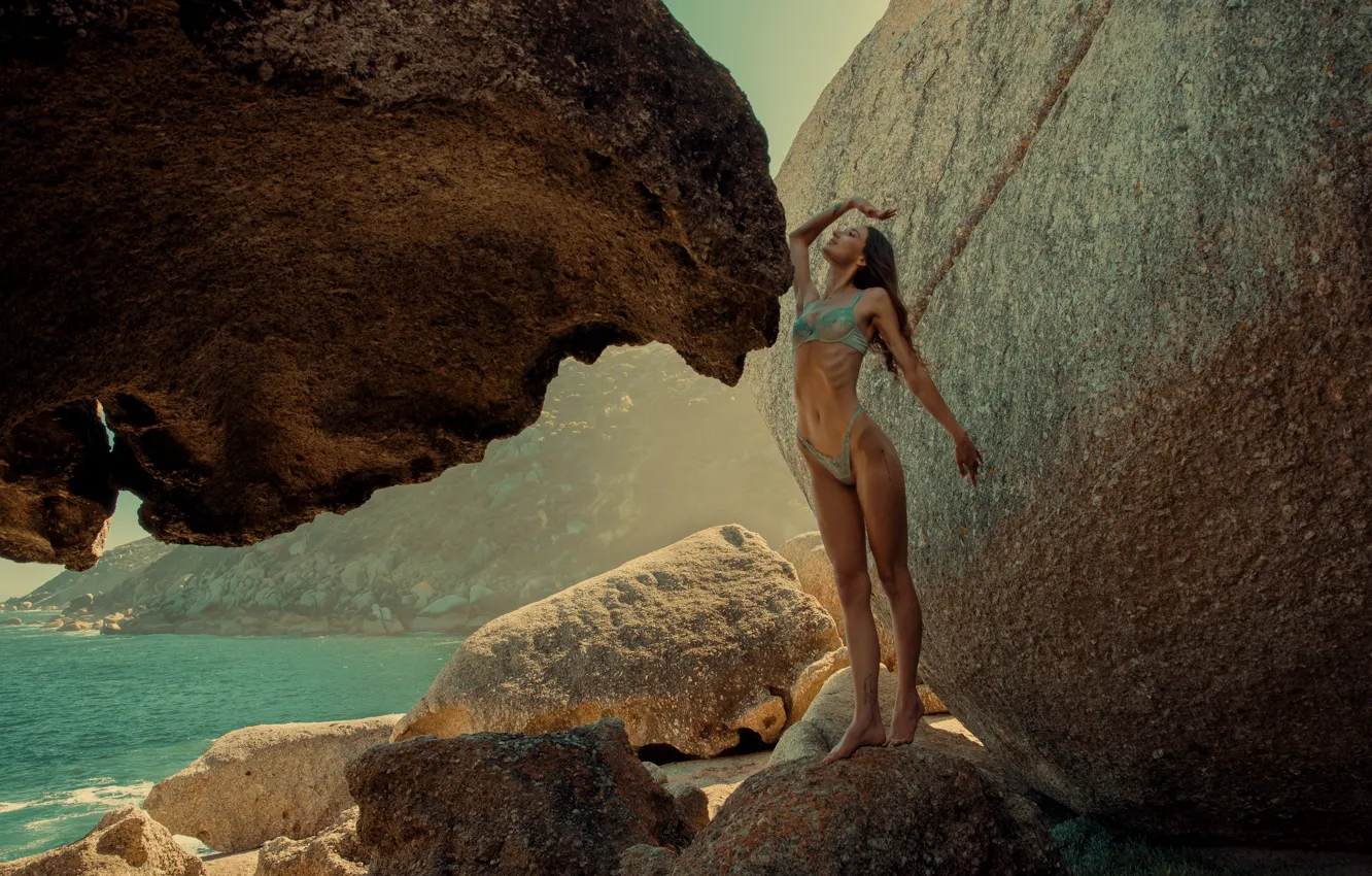 Photo wallpaper girl, sexy, lingerie, hot girl, eyes, smile, beautiful, figure