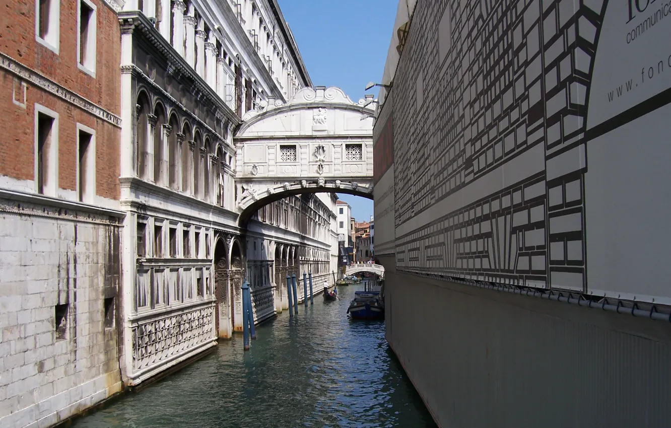 Photo wallpaper street, building, Italy, Venice, Italy, bridge, street, Venice