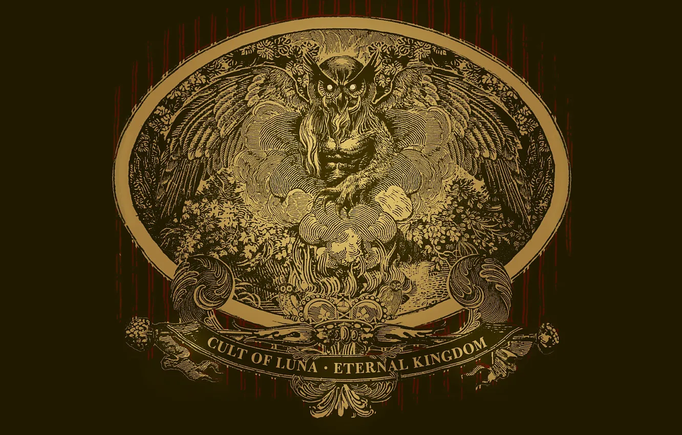 Photo wallpaper owl, creature, cult of luna eternal kingdom