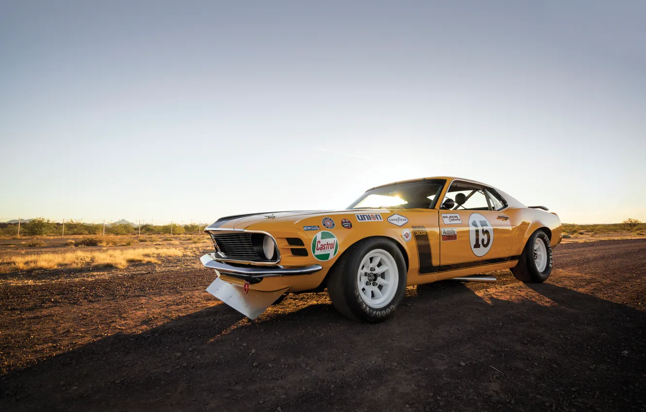 Photo wallpaper Mustang, Ford, Boss 302, muscle car