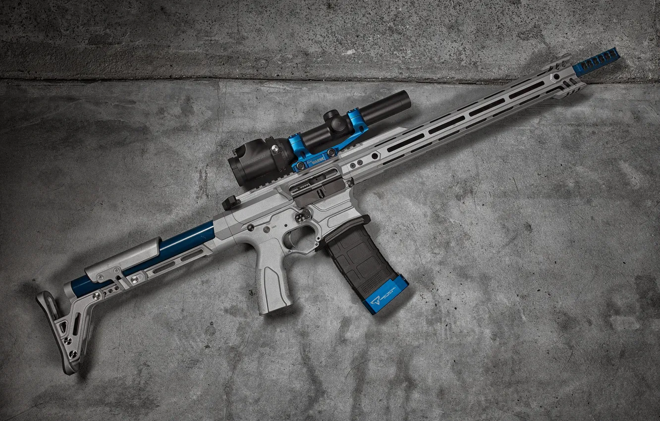 Photo wallpaper style, background, optics, assault rifle