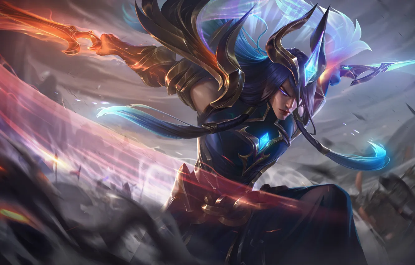 Photo wallpaper attack, battle, game, characters, League of Legends, lol, LoL, League Of Legends
