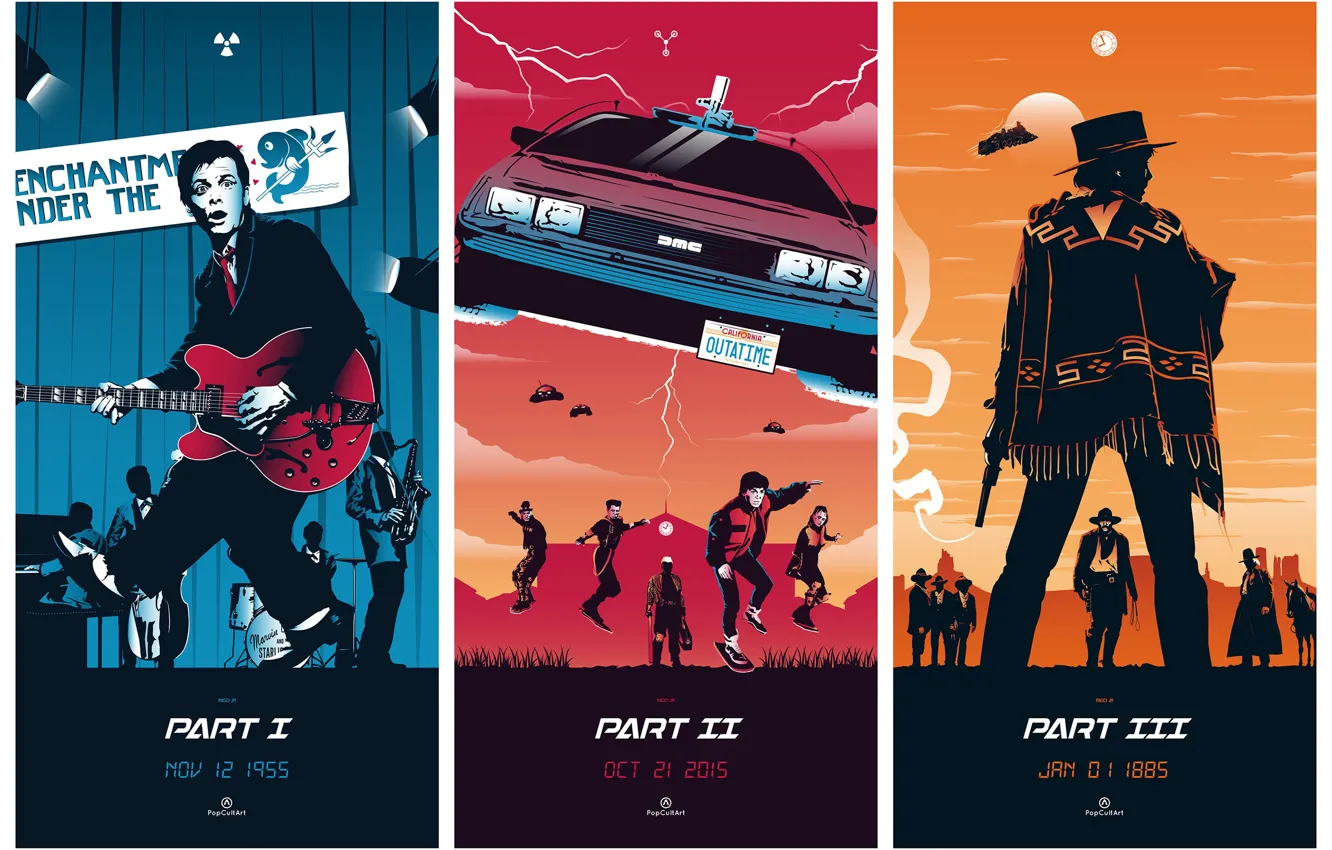 Photo wallpaper Back to the future, Art, Back to the Future