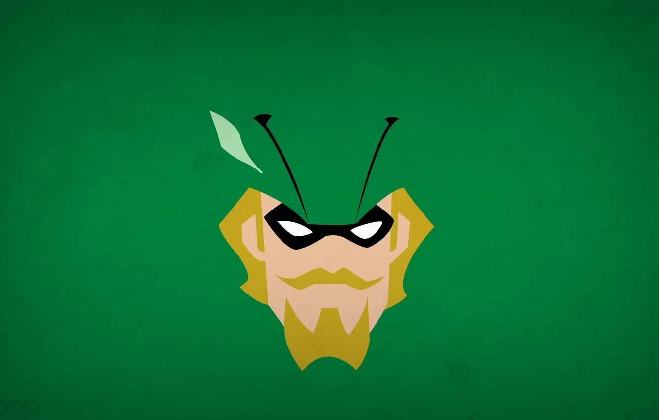 Photo wallpaper minimalism, Green Arrow, blo0p, Justice League