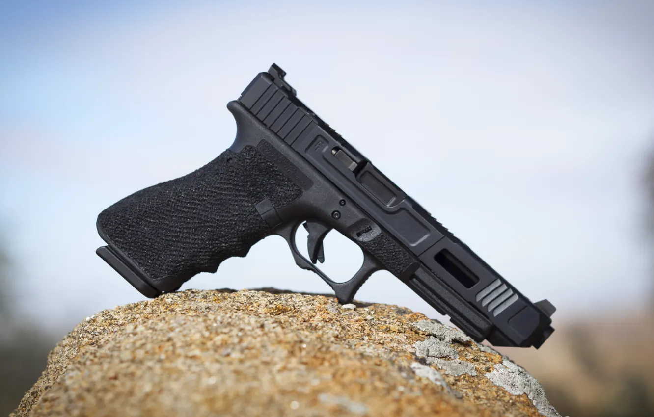 Photo wallpaper gun, Glock 34, self-loading