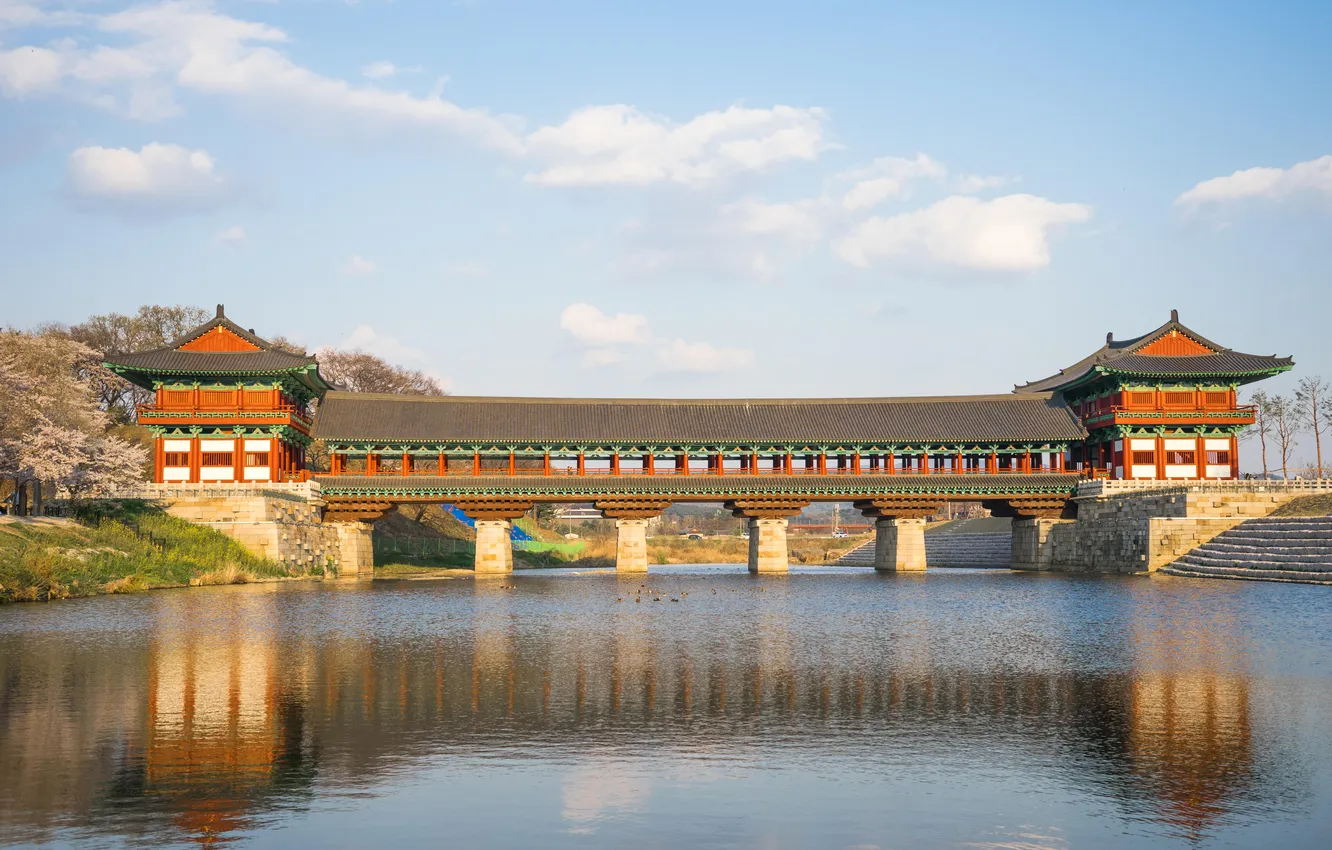 Photo wallpaper city, South, building, attraction, temple, Heritage, Culture, gyeongju