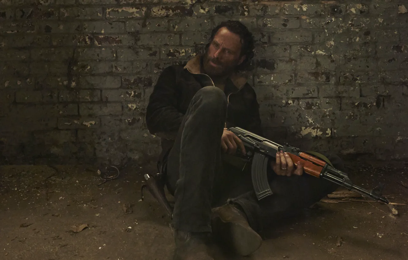 Photo wallpaper The Walking Dead, Rick Grimes, The walking dead, Andrew Lincoln, Andrew Lincoln